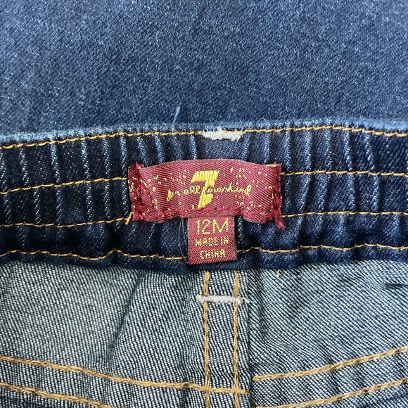 3/$15 7 For all Man Kind baby jeans  12m - Picture 5 of 5